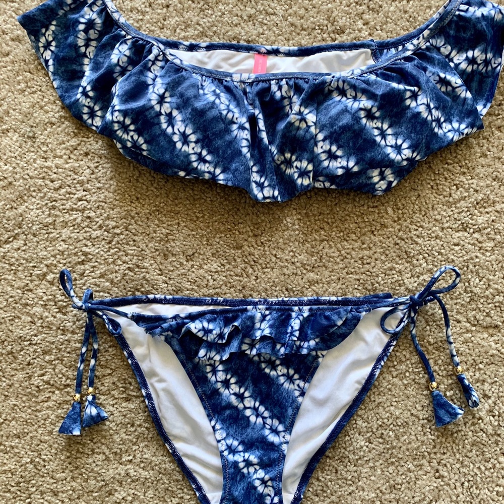 Tie-Dye Off The Shoulder Bikini